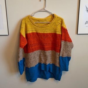 Woman’s Color Block Sweater M